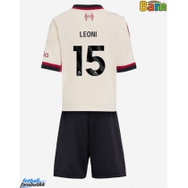 Liverpool Giovanni Leoni #15 Bortedraktsett Barn 2025-26 Kortermet (+ Korte bukser)